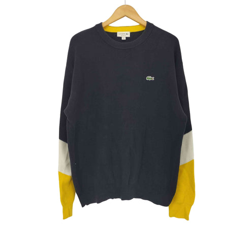 ラコステ LACOSTE カラーブロックコットンセーター メンズ import:L FR5
