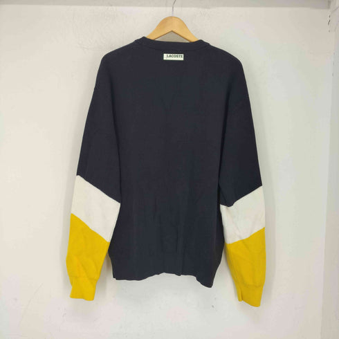 ラコステ LACOSTE カラーブロックコットンセーター メンズ import:L FR5