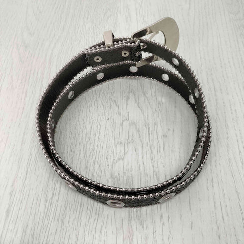 Y2K ラインストーン ラメ ベルト レディース