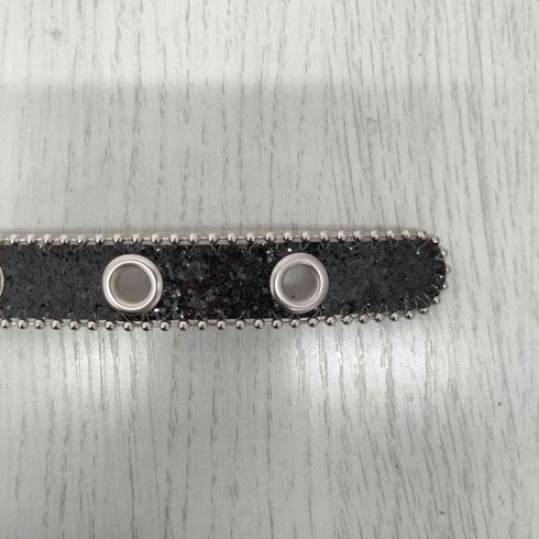 Y2K ラインストーン ラメ ベルト レディース