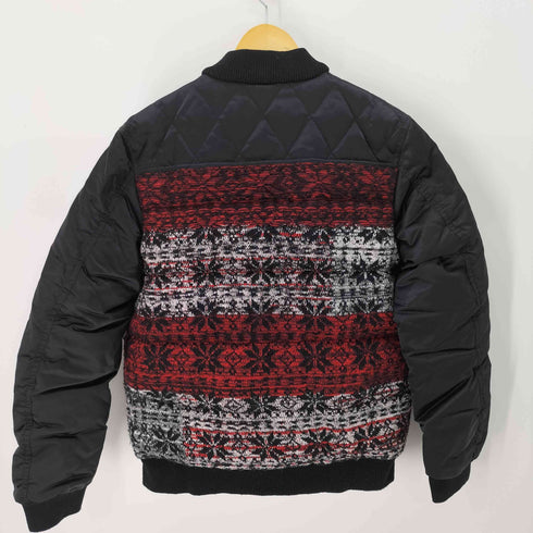ディーゼル DIESEL ノルディック柄 ニット切替ボンバージャケット メンズ JPN:L
