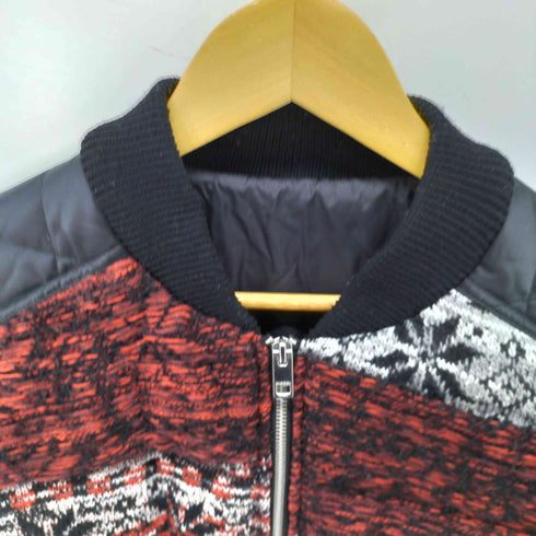 ディーゼル DIESEL ノルディック柄 ニット切替ボンバージャケット メンズ JPN:L