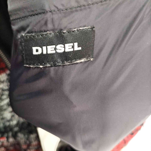 ディーゼル DIESEL ノルディック柄 ニット切替ボンバージャケット メンズ JPN:L