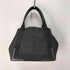 バレンシアガ BALENCIAGA ネイビーカバス Sサイズ キャンバス×レザー コンビ レディース