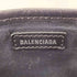 バレンシアガ BALENCIAGA ネイビーカバス Sサイズ キャンバス×レザー コンビ レディース
