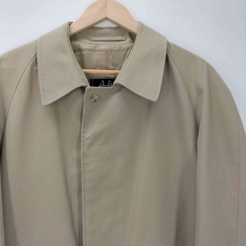 ATLAS ベルギー製 裏地ノバチェック バルマカーン ステンカラー コート メンズ