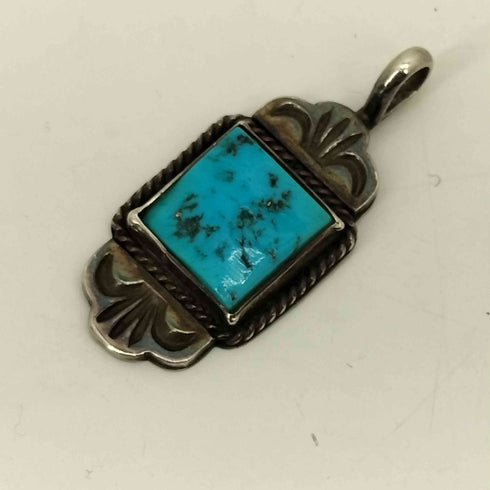 ナバホ NAVAJO スリーピングビューティ ターコイズ ネックレストップ メンズ