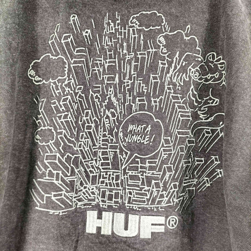 ハフ HUF WHAT A JUNGLE DENIM WORK JACKET メンズ import:S