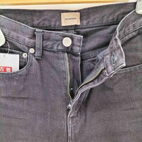 THE SHISHIKUI ストレートブラックデニムパンツ レディース 24