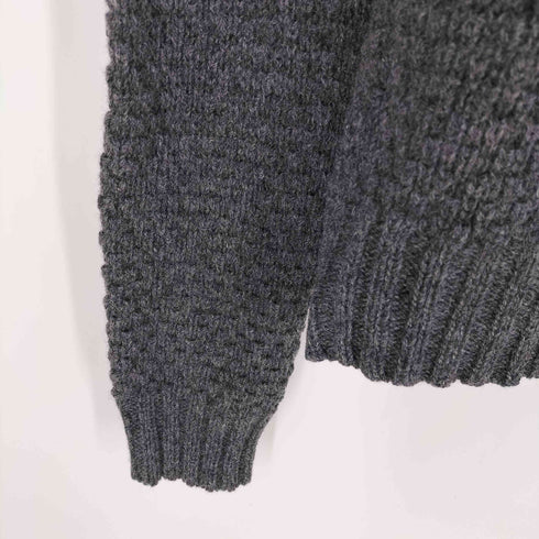 マッキントッシュフィロソフィー MACKINTOSH PHILOSOPHY ケーブル編み 切替 ウール クルーネック ニット セーター メンズ UK:40