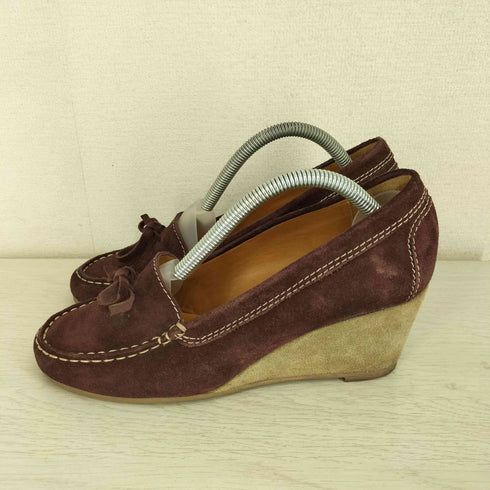 アーペーセー A.P.C. ウェッジソール スエードローファー レディース