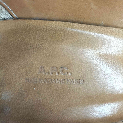 アーペーセー A.P.C. ウェッジソール スエードローファー レディース