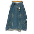 サルバム sulvam SWITCHING DAMAGED SKIRTS スイッチング ダメージ デニム スカート レディース JPN:M