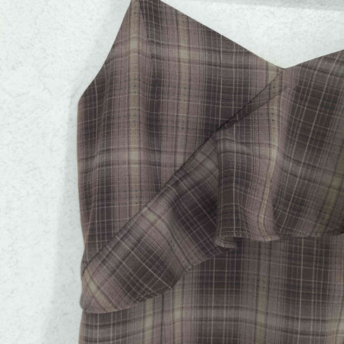 MARGA CHECK RUFFLE ONEPIECE レディース FREE