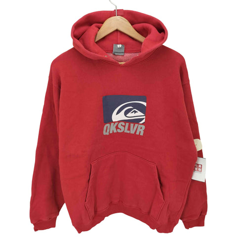 クイックシルバー Quiksilver フロントプリント プルオーバーパーカー メンズ JPN:M