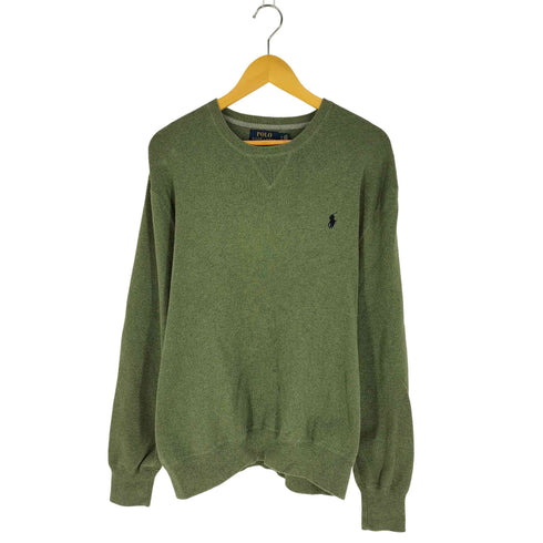 ポロラルフローレン POLO RALPH LAUREN ポニー刺繍 コットン クルーネック ニット メンズ import:XL