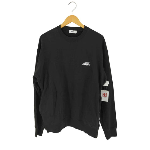 アトモス atmos Signature logo Crew Neck BLACK ロゴ スウェットトップス メンズ JPN:XL