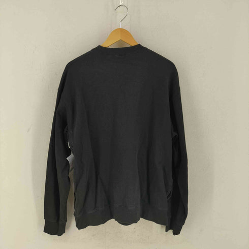 アトモス atmos Signature logo Crew Neck BLACK ロゴ スウェットトップス メンズ JPN:XL