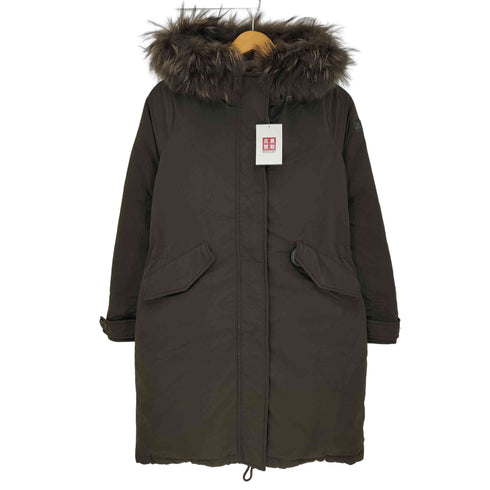 HETREGO MR QUEEN ラクーン ラビットファー付 ダウンモッズ コート レディース JPN:38