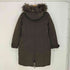 HETREGO MR QUEEN ラクーン ラビットファー付 ダウンモッズ コート レディース JPN:38