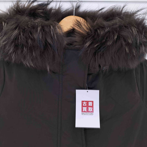 HETREGO MR QUEEN ラクーン ラビットファー付 ダウンモッズ コート レディース JPN:38