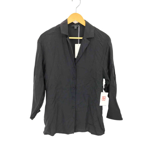 コス COS TENCEL LYOCELL テンセル スリム 開襟シャツ レディース 32