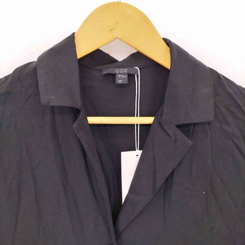 コス COS TENCEL LYOCELL テンセル スリム 開襟シャツ レディース 32