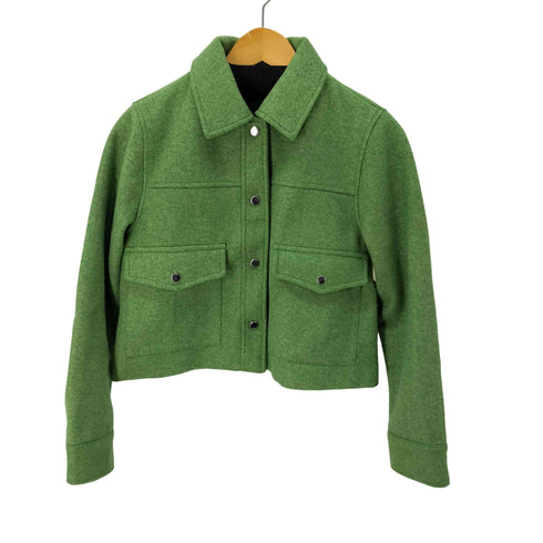 ザラ ZARA ポリエステルクロップドジャケット レディース JPN:XS