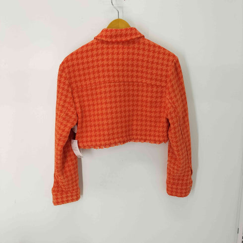 ザラ ZARA ポリエステル コットン 千鳥格子 ジャケット レディース JPN:XS