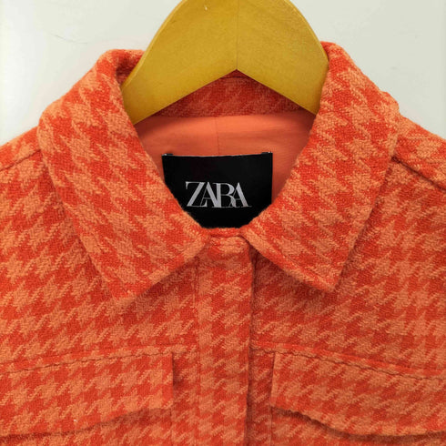 ザラ ZARA ポリエステル コットン 千鳥格子 ジャケット レディース JPN:XS