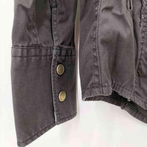 バーバリーブラックレーベル BURBERRY BLACK LABEL スナップボタン シャツジャケット メンズ JPN:L