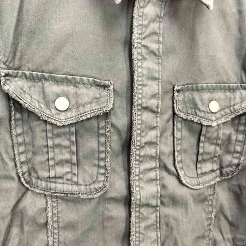 バーバリーブラックレーベル BURBERRY BLACK LABEL スナップボタン シャツジャケット メンズ JPN:L