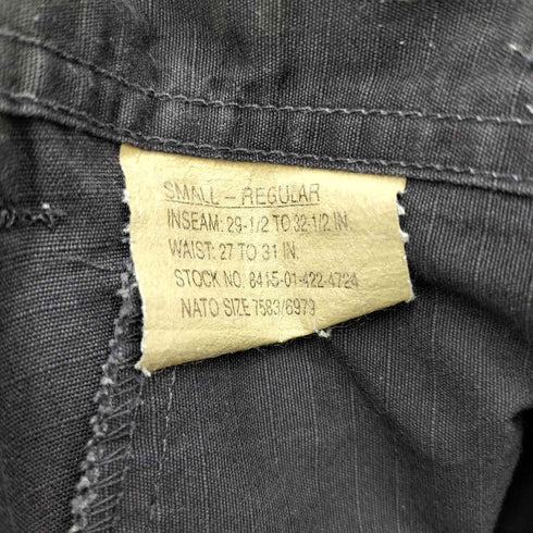 ユーエスアーミー U.S. ARMY BLACK 357 BDU Trousers Rip-Stop メンズ