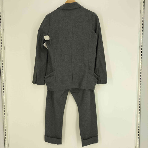 ツモリチサト TSUMORI CHISATO 00S 09AW 変形 ドレープ 立体ポケット ウール 1B テーラード ジャケット サルエル スラックス パンツ セットアップ レディース 2