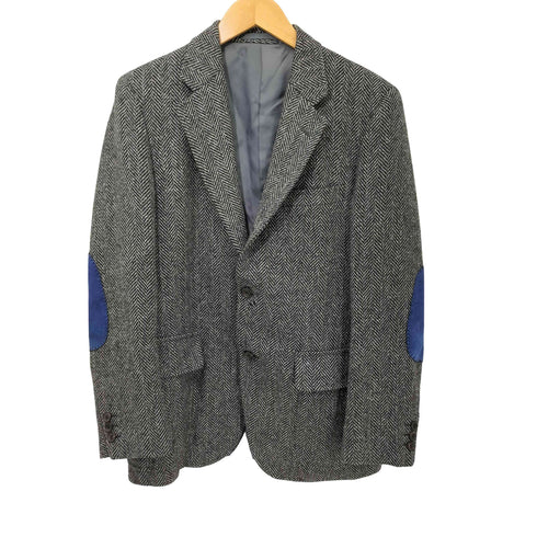 ジェイプレス J.PRESS ヘリンボーン エルボーパッチ ウール 段返り3B テーラードジャケット メンズ T 170