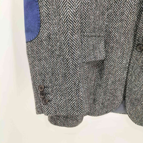 ジェイプレス J.PRESS ヘリンボーン エルボーパッチ ウール 段返り3B テーラードジャケット メンズ T 170