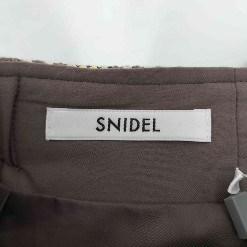 スナイデル snidel Sustainableロービングチェックミニスカート レディース 0