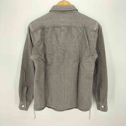 ヒューストン HOUSTON ソリッドビエラ ワークシャツ マチ付き メンズ import:M