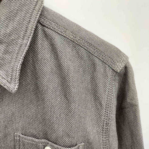 ヒューストン HOUSTON ソリッドビエラ ワークシャツ マチ付き メンズ import:M