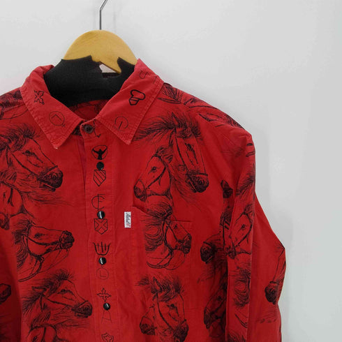Mistral 馬 総柄 プリント スナップボタン L/S シャツ メンズ