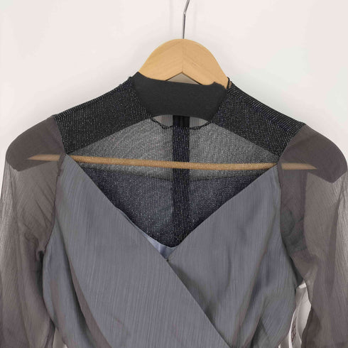 kana Lame tulle chiffon dress ラメ チュール シフォン ドレス ワンピース レディース JPN:S