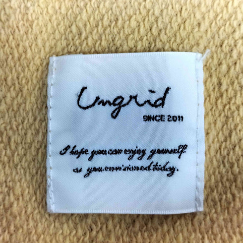 アングリッド Ungrid ビックシルエットロゴスウェット レディース FREE