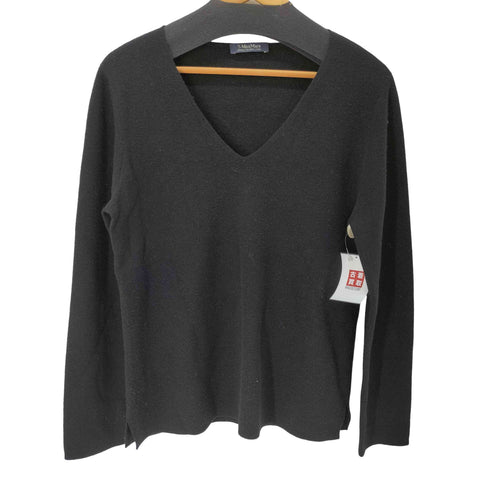 エスマックスマーラ S Max Mara カシミヤ混 Vネックニット レディース JPN:L