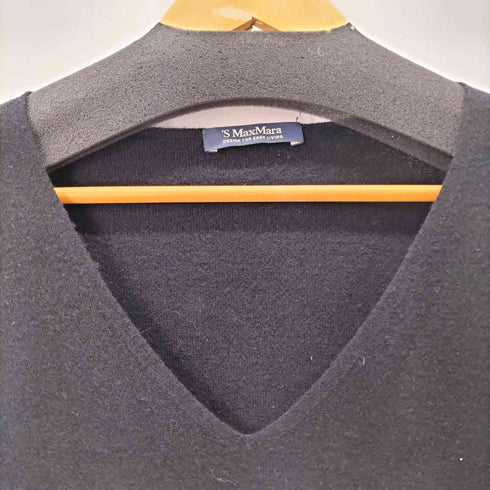 エスマックスマーラ S Max Mara カシミヤ混 Vネックニット レディース JPN:L