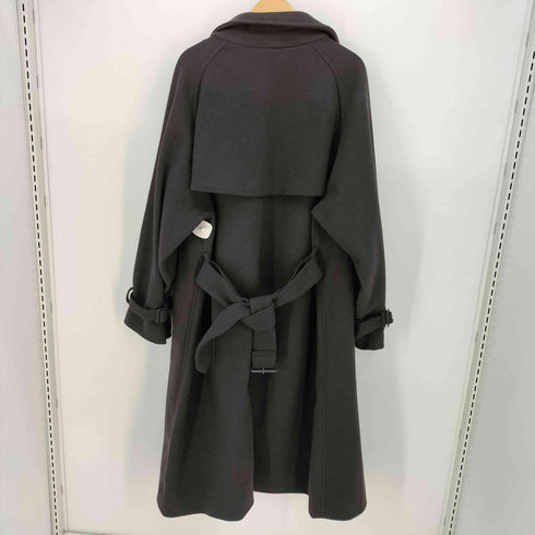 エマクローズ EMMA CLOTHES 2WAY オーバーサイズ メルトン ダブルヨーク ラグラン トレンチ コート メンズ JPN:L