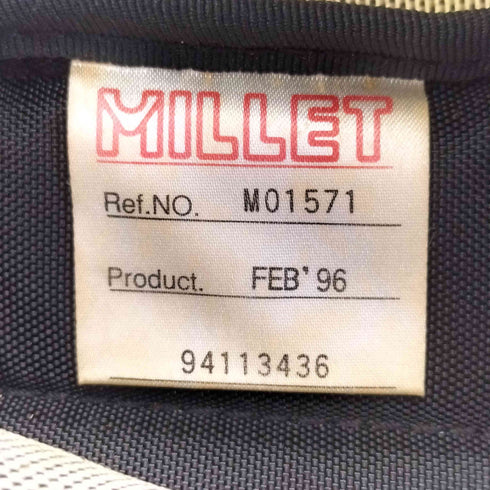 ミレー MILLET 90S 旧ロゴナイロン マルチポケット バックパック リュック メンズ