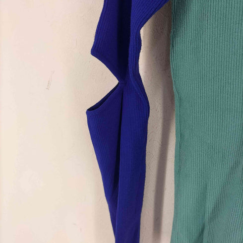 ユナイテッドトウキョウ UNITED TOKYO スラントバイカラーニット レディース FREE