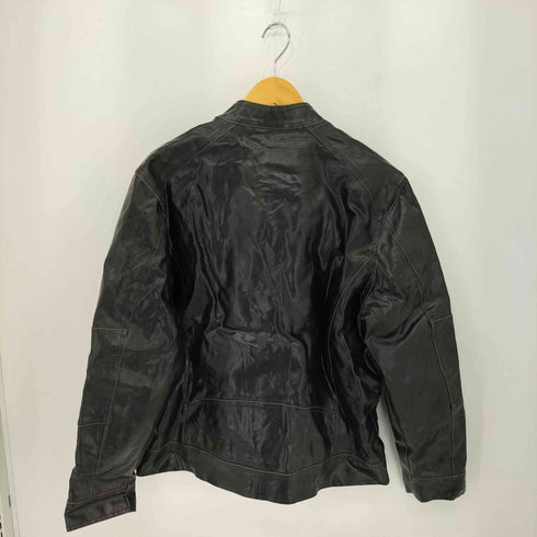 ゲス GUESS LOS ANGELES フェイクレザー シングル ライダースジャケット メンズ import:L