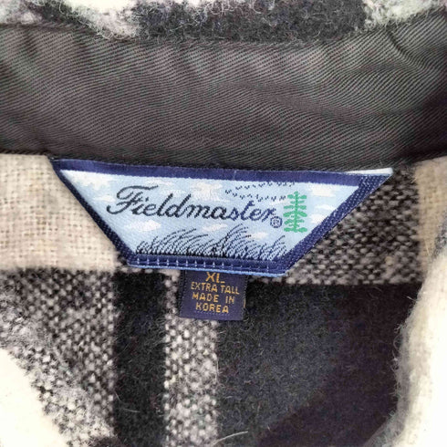 フィールドマスター fieldmaster ウール混 L/S チェックシャツ メンズ import:XL