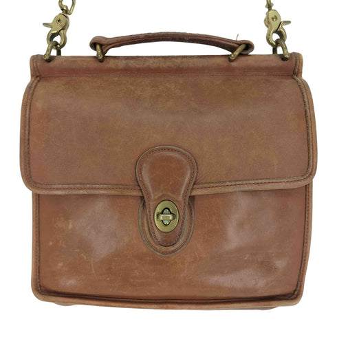 コーチ COACH OLD USA製 HANDCRAFT GRAIN LEATHER TURNLOCK SHOULDER BAG シボ革 裏地スウェード レザー ショルダー バック ターンロック レディース